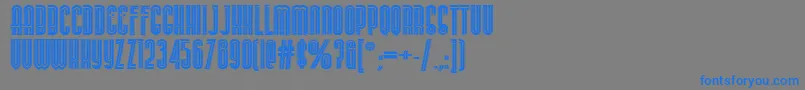 StereovolnaBlack Font – Blue Fonts on Gray Background