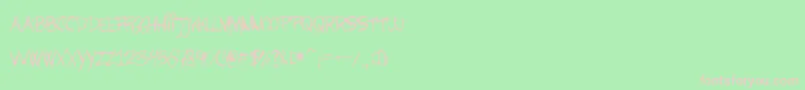 Шрифт Barbjsh – розовые шрифты на зелёном фоне