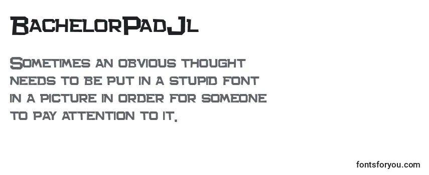 Review of the BachelorPadJl Font
