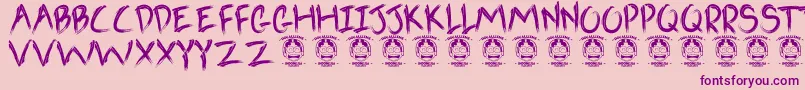 Goblins Font – Purple Fonts on Pink Background