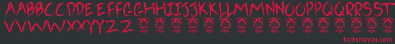 Goblins Font – Red Fonts on Black Background