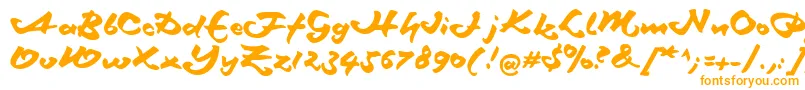 Шрифт Schneidlermaxim – оранжевые шрифты