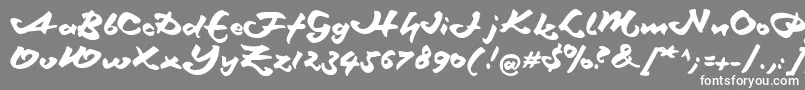 Schneidlermaxim-fontti – valkoiset fontit harmaalla taustalla