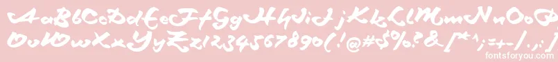 Schneidlermaxim Font – White Fonts on Pink Background