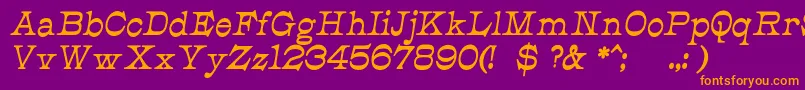 fuente JmhCajitaBoldItalic – Fuentes Naranjas Sobre Fondo Morado