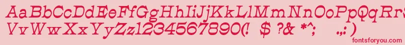 fuente JmhCajitaBoldItalic – Fuentes Rojas Sobre Fondo Rosa