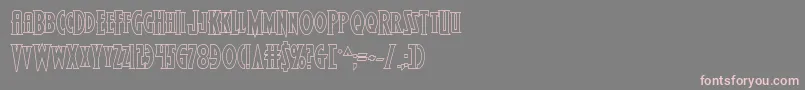 Wolfsbane2iiout Font – Pink Fonts on Gray Background