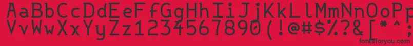 Strlit Font – Black Fonts on Red Background