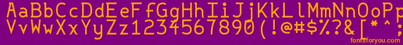 Strlit Font – Orange Fonts on Purple Background