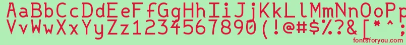 Strlit Font – Red Fonts on Green Background