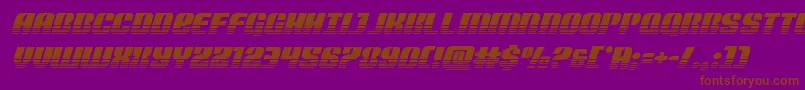 Nightwraithtwotoneital Font – Brown Fonts on Purple Background