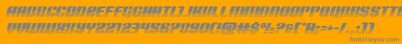 Nightwraithtwotoneital Font – Gray Fonts on Orange Background