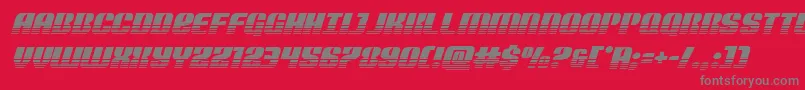 Nightwraithtwotoneital Font – Gray Fonts on Red Background