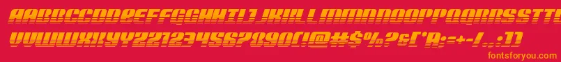 Nightwraithtwotoneital Font – Orange Fonts on Red Background