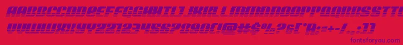Nightwraithtwotoneital-Schriftart – Violette Schriften auf rotem Hintergrund