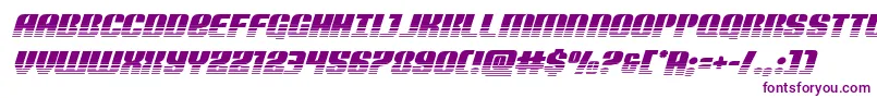 フォントNightwraithtwotoneital – 紫色のフォント