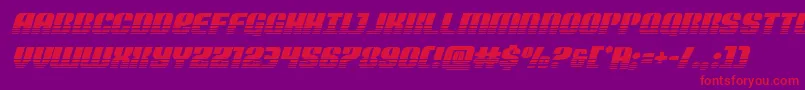 Nightwraithtwotoneital Font – Red Fonts on Purple Background