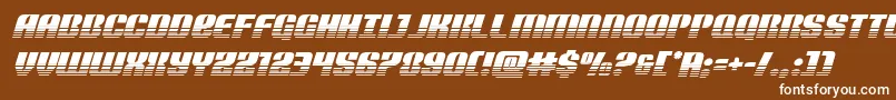 Nightwraithtwotoneital Font – White Fonts on Brown Background