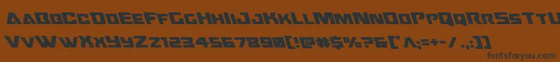 Oceanicdriftleft Font – Black Fonts on Brown Background