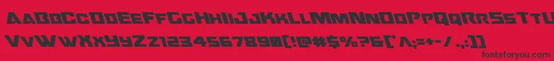 Oceanicdriftleft Font – Black Fonts on Red Background