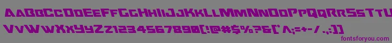 Oceanicdriftleft Font – Purple Fonts on Gray Background