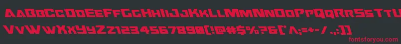 Oceanicdriftleft Font – Red Fonts on Black Background