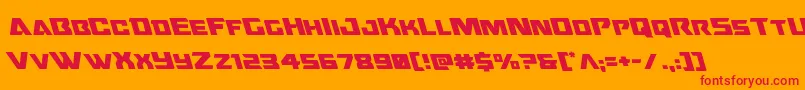 Oceanicdriftleft Font – Red Fonts on Orange Background