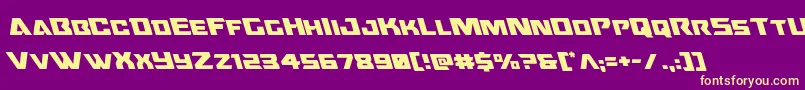 Oceanicdriftleft Font – Yellow Fonts on Purple Background