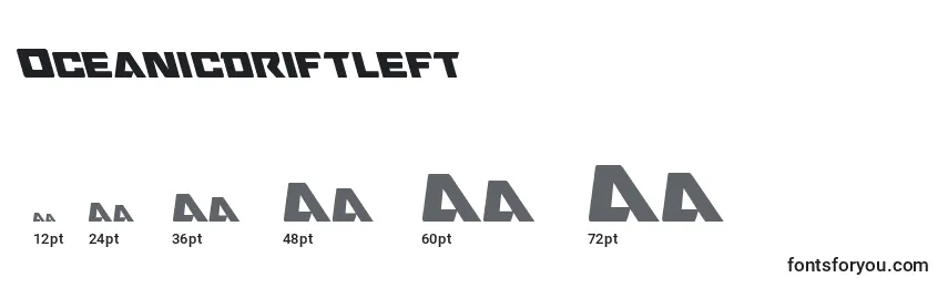 Oceanicdriftleft Font Sizes