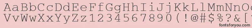 Cougepla Font – Black Fonts on Pink Background