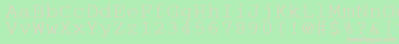 Cougepla Font – Pink Fonts on Green Background