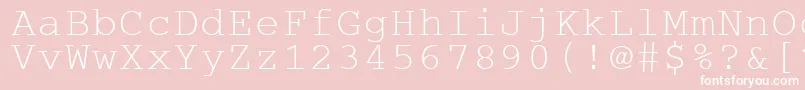 Cougepla Font – White Fonts on Pink Background