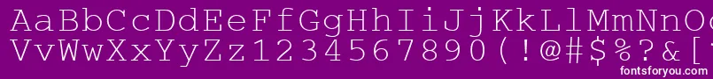Cougepla Font – White Fonts on Purple Background