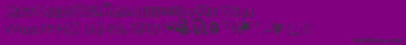 Dinosaursarealive Font – Black Fonts on Purple Background