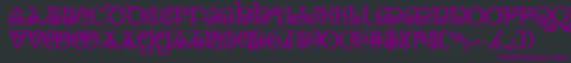 Theshirebc Font – Purple Fonts on Black Background