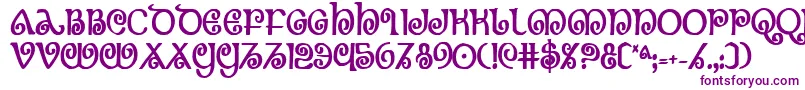 Theshirebc Font – Purple Fonts on White Background