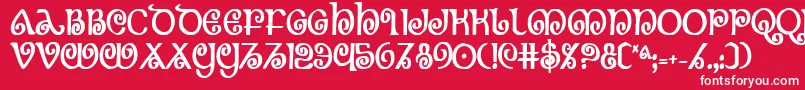 Theshirebc Font – White Fonts on Red Background