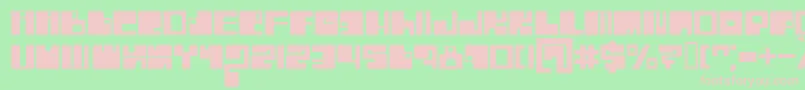 Intaglios Font – Pink Fonts on Green Background