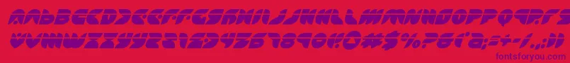 Puffangellaserital Font – Purple Fonts on Red Background