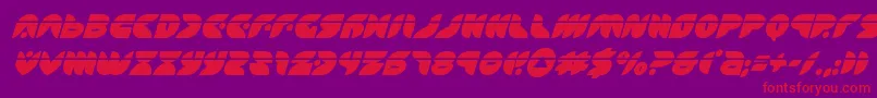 Puffangellaserital Font – Red Fonts on Purple Background