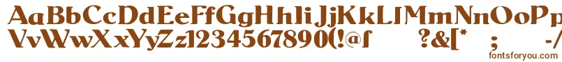 SenatsAntiqua Font – Brown Fonts on White Background