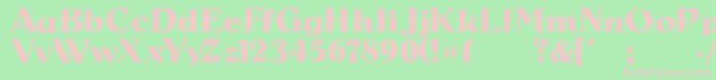 SenatsAntiqua Font – Pink Fonts on Green Background