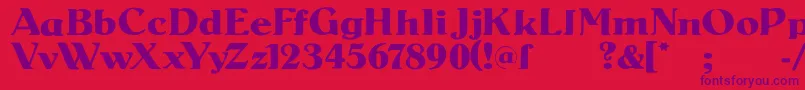 SenatsAntiqua Font – Purple Fonts on Red Background