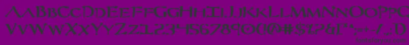 Severv2b Font – Black Fonts on Purple Background