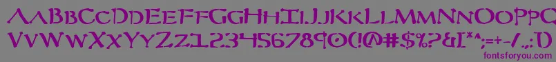 Шрифт Severv2b – фиолетовые шрифты на сером фоне