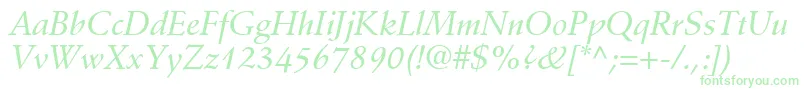 DeutchMediumSsiMediumItalic Font – Green Fonts