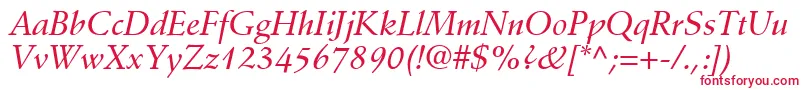 DeutchMediumSsiMediumItalic Font – Red Fonts