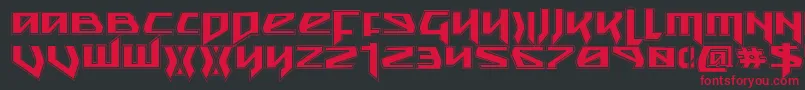 Snubfightera Font – Red Fonts on Black Background