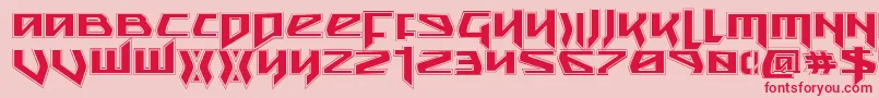 Snubfightera Font – Red Fonts on Pink Background