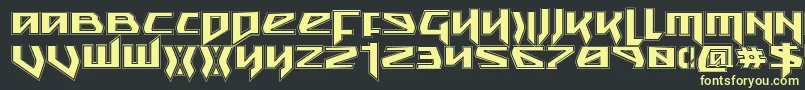 Snubfightera Font – Yellow Fonts on Black Background